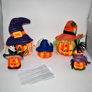 JOYIN 6 Pcs Light Up Pumpkins – Halloween Decorations, LED Foam Jack O’ Lanterns